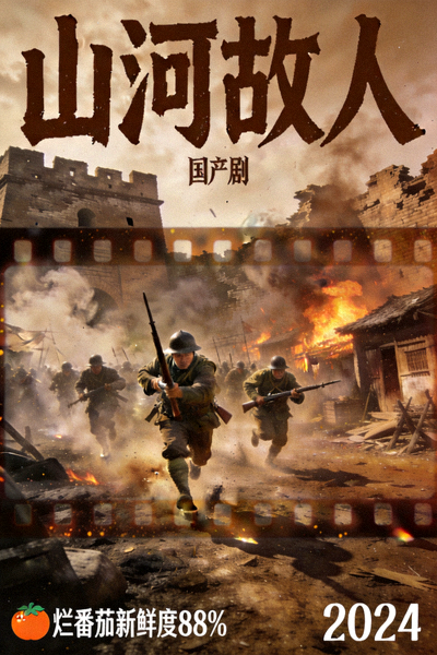 国产剧《山河故人》海报 - 历史战争题材剧集，烂番茄新鲜度88%